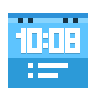 dash, Clock DodgerBlue icon