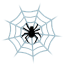 Connection, insects, spider's web, net, danger, clue, Center, false, halloween, Animal, spiderweb, insect, Communication, Grid, web, dangerous, shape, Dead, Social, media, ladybird, spider, cobweb, network, fake Black icon