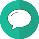 Bubble, Message, Chat, Comment, voice, speech, Discuss MediumSeaGreen icon