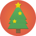 Tree, christmas IndianRed icon