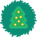 wreath, christmas, Tree, xmas Teal icon