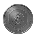 coin, liqpay DimGray icon