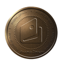 bronze, webmoney, coin, yandex money Black icon