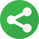 Communication, Connection, share, Link, web, social media, network, Social LimeGreen icon