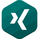 Xing, social network Teal icon