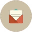 Message, Email, Letter, document, send Silver icon