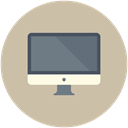 Laptop, Apple, mac, monitor, screen, Computer Silver icon