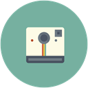 Camera, photo, picture, Instagram, photography, Polaroid, image CadetBlue icon