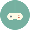 player, Game, Control, play CadetBlue icon