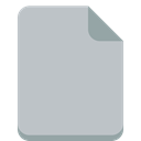 Empty, File Silver icon