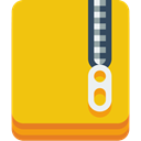 File, Zip Gold icon