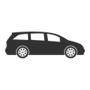 Automobile, minivan, vehicle, Car, mpv, auto DarkSlateGray icon