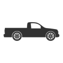 pickup truck, Car, vehicle, Automobile, auto Black icon