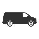 Car, van, auto, vehicle, Automobile DarkSlateGray icon
