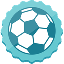 Socker, Football SkyBlue icon