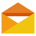 envelope, Email Gold icon