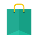 shopping, Bag LightSeaGreen icon