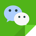 Communication, Wechat, wechat logo LimeGreen icon