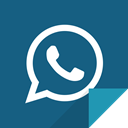 Whatsapp, whatsapp plus logo, plus, Communication Teal icon