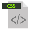 file format, adobe, css extention, extention, Css Silver icon
