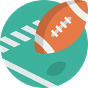 Ball, sport, american, Football LightSeaGreen icon