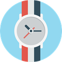 time, watch, Clock, han, handwatch SkyBlue icon