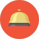 customer service, ring, Business, important, retail, Service, bell Tomato icon