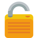 Lock, open Orange icon
