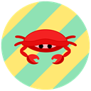 sea, summer, Animals, ocean, Crab LightGreen icon