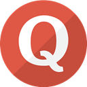 Quora, red, Social, question, simple, modern IndianRed icon