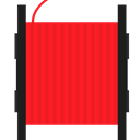 red, spool, 3d print, filament Crimson icon