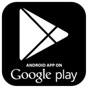 App, on, google play, google, market, Android, play Black icon
