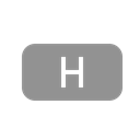 H, File LightSlateGray icon