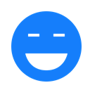 Face, laughing DodgerBlue icon