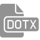 dotx, document, File LightSlateGray icon