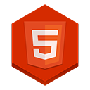 html5 OrangeRed icon