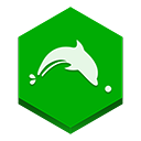 dolphin, Browser Green icon