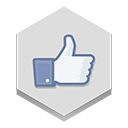 Facebook, Like Gainsboro icon