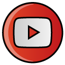 Social, video, youtube, you tube, hayal Firebrick icon