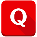 Quora, query, question Red icon