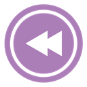 Left, Arrow, previous MediumPurple icon