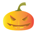 pumpkins, scary, halloween Black icon