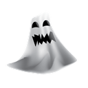 hauted, Ghost, halloween, scary Black icon