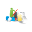 Materials, janitor, cleaning Black icon