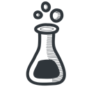 teach, erlenmeyer, academy, university, learning, student, Chemistry, school, knowledge, science, education, Academic, handdrawn, flask, tool, teaching Black icon