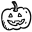 scary, laughing, jack, smiley, pumpkin, jolly, halloween Black icon