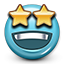 Stars, Dreaming, smiley face, star, Emoticon, smiley DarkSlateGray icon