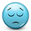 dissapointment, dissapointed, smiley, Emoticon, smiley face, sad, eyes closed MediumTurquoise icon