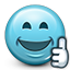 smiley face, thumbs up, Like, Emoticon, smiley, thumbs SkyBlue icon