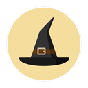 hat, witch PaleGoldenrod icon